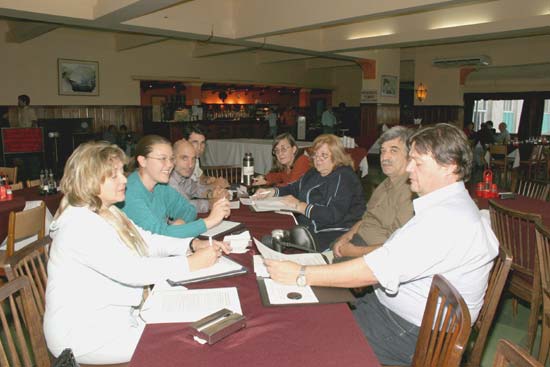 Sesión de talleres.