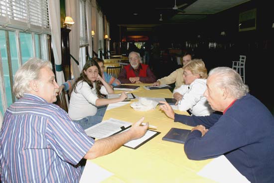 Sesión de talleres.