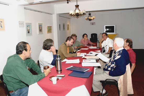 Sesión de talleres.