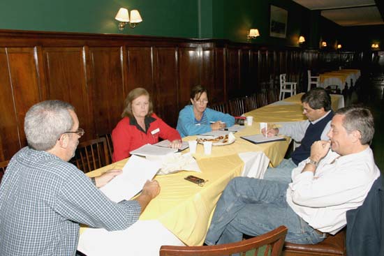 Sesión de talleres.