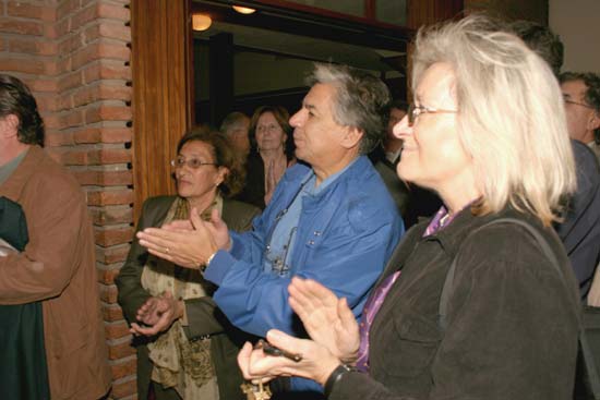 En primer plano Dra. Cristina Mayado, a su lado Dr. José Pereira Romano