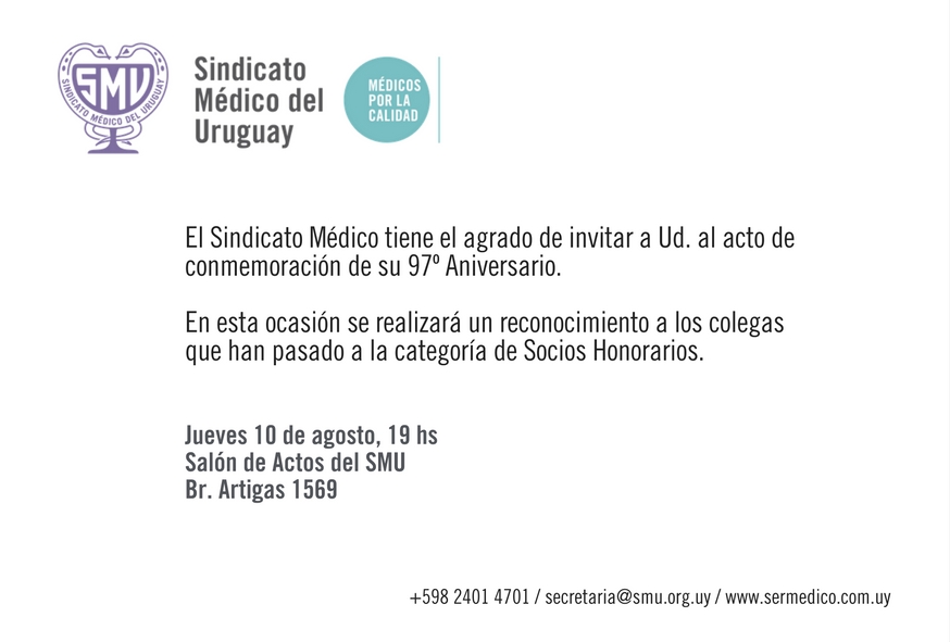 97º Aniversario del SMU