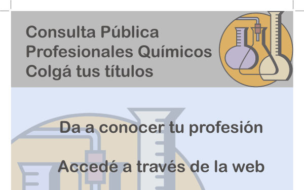 Consulta pública para los profesionales Químicos