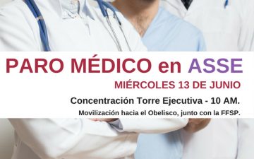Médicos de ASSE paran en todo el país