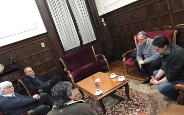 Representantes del SMU se reunieron con el Ministro del Interior.