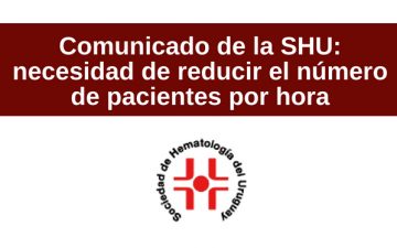 Comunicado de la SHU: necesidad de reducir el número de pacientes por hora