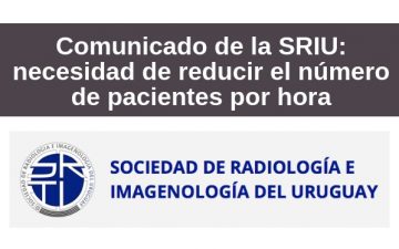 Comunicado de la SRIU: necesidad de reducir el número de pacientes por hora