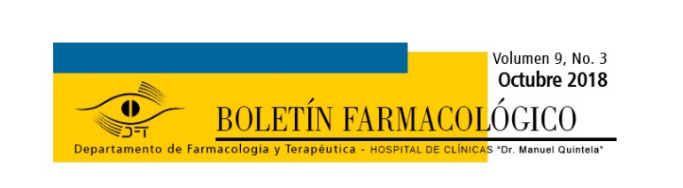 Compartimos Boletín Farmacológico, edición Octubre 2018.
