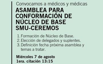 Asamblea para la creación de Núcleo de Base SMU-CEREMOS.