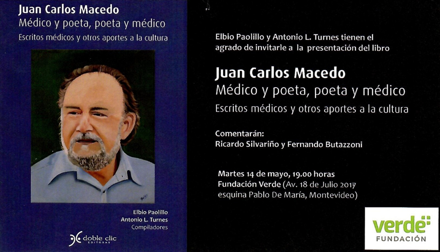 Presentación del libro Dr. Juan Carlos Macedo: médico y poeta, poeta y médico