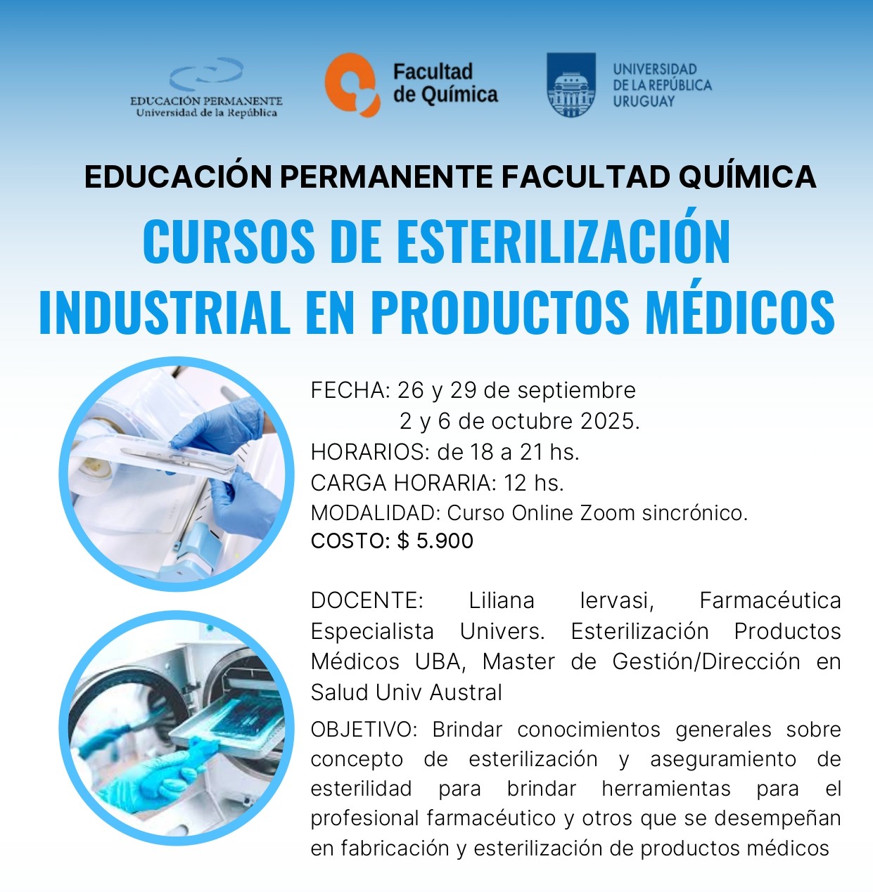 curso esterilización química