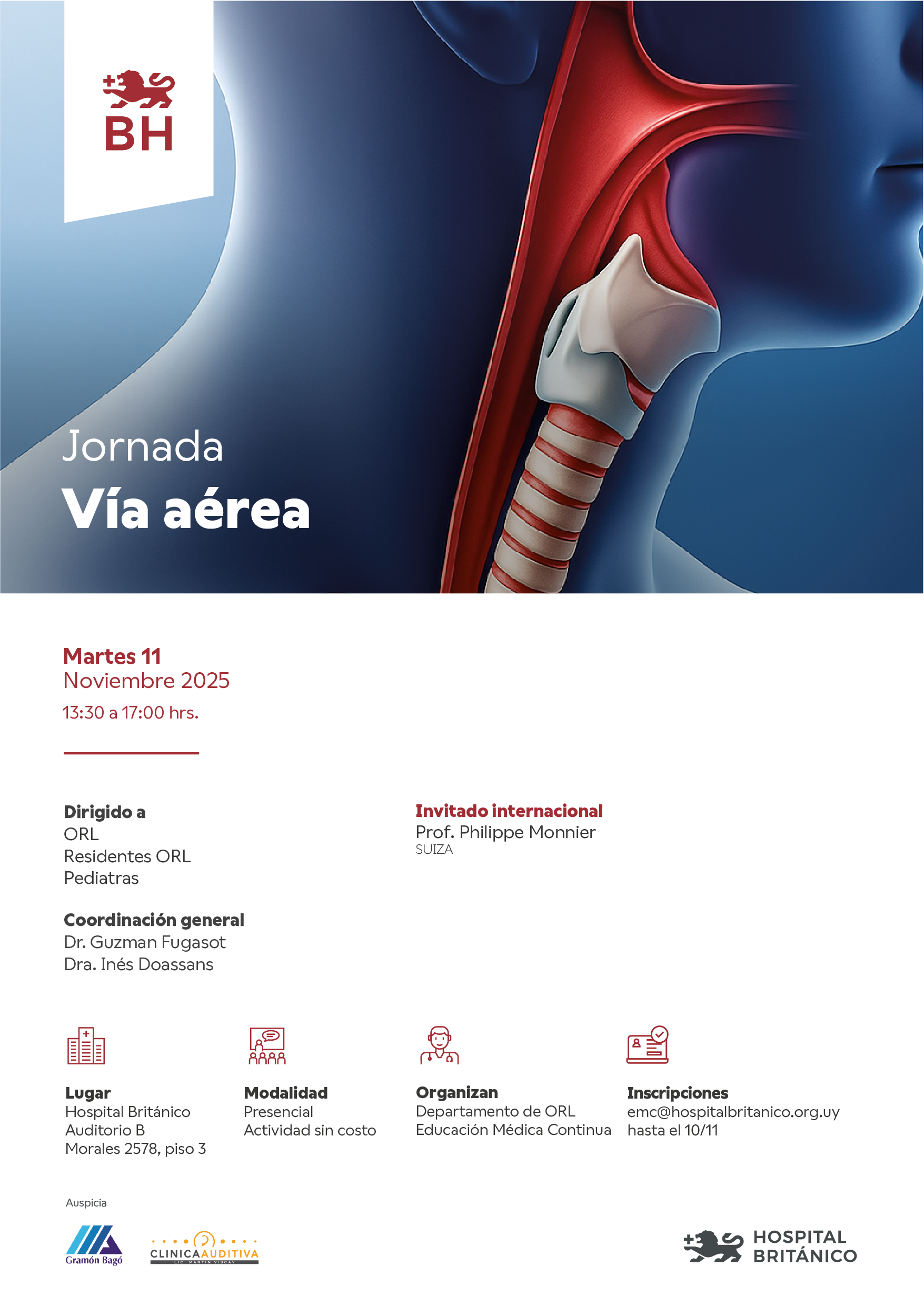 jornada vía aérea hospital británico